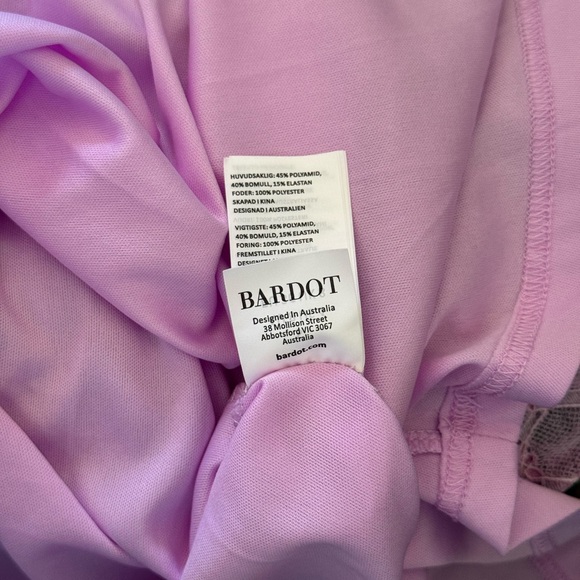 BARDOT Adoni Mesh Midi Dress Lilac - Picture 6 of 7